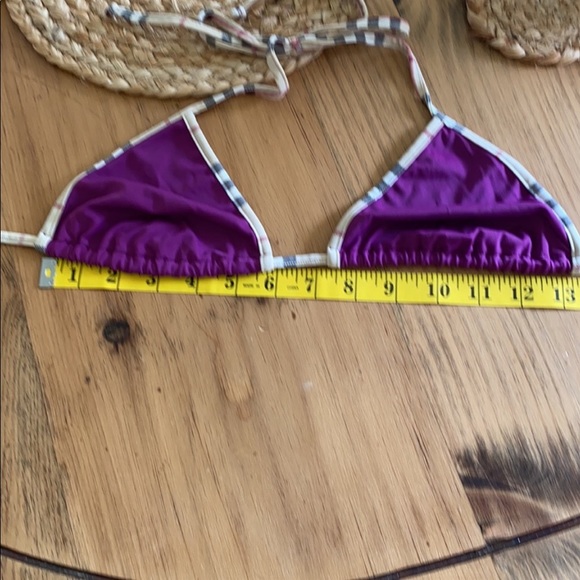 Burberry Y2K Purple Burberry Swim Bikini Swimsuit, Medium - Picture 8 of 12
